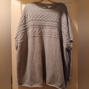 LC Lauren Conrad Light Gray Women's Poncho